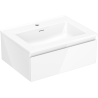 Mexen Orio armoire de salle de bain 60 cm avec lavabo Otis, 1 tiroir, blanc brillant - 91A10-06023-1-BF00-W18M00