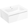 Mexen Orio meuble de salle de bain 60 cm avec lavabo Otis, 1 tiroir, blanc brillant - 91A10-06023-1-BF00-W18M00