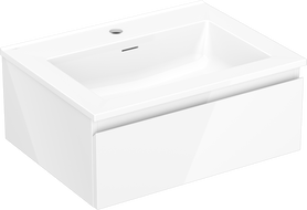 Mexen Orio armoire de salle de bain 60 cm avec lavabo Otis, 1 tiroir, blanc brillant - 91A10-06023-1-BF00-W18M00