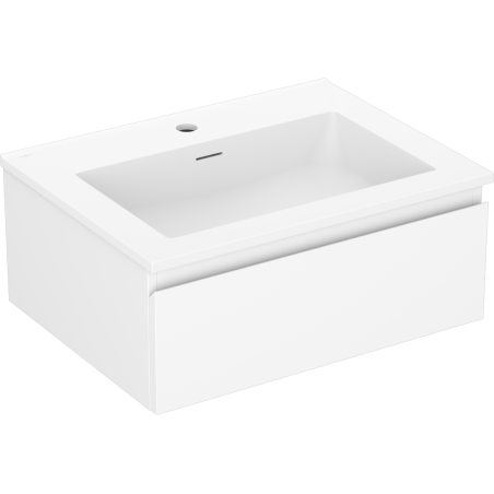 Mexen Orio meuble de salle de bains 60 cm avec lavabo Otis, 1 tiroir, blanc mat - 91A10-06023-1-BF01-W18M01
