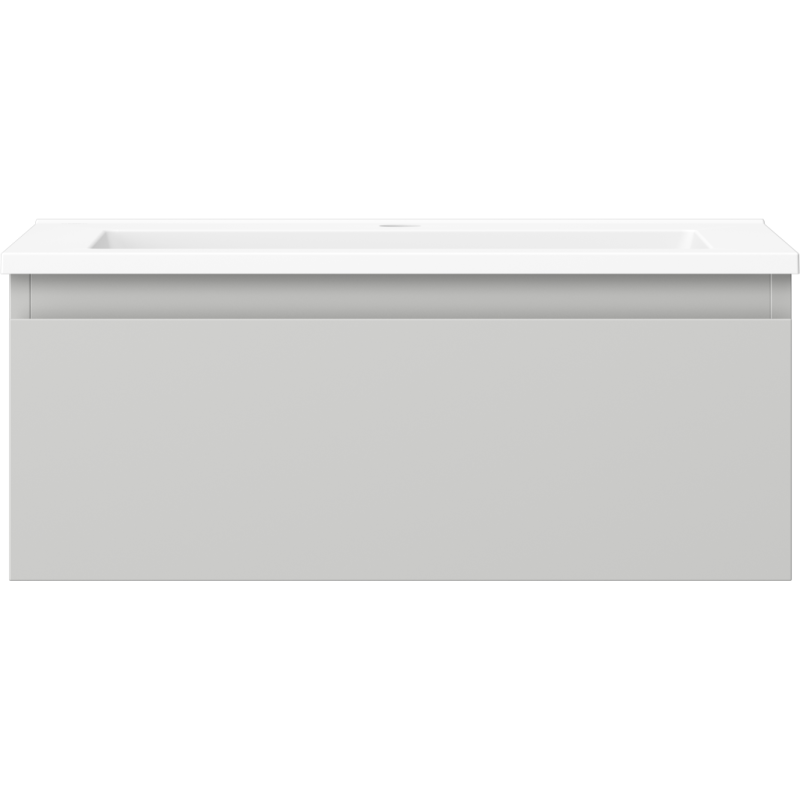 Mexen Orio armoire de salle de bain 60 cm avec lavabo Otis, 1 tiroir, gris mat/blanc mat - 91A10-06023-1-BF62-W18M01