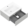 Mexen Orio armoire de salle de bain 60 cm avec lavabo Otis, 1 tiroir, gris mat/blanc mat - 91A10-06023-1-BF62-W18M01