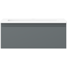 Mexen Orio meuble de salle de bain 60 cm avec lavabo Otis, 1 tiroir, graphite mat/blanc mat - 91A10-06023-1-BF66-W18M01