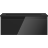 Mexen Orio meuble de salle de bains 60 cm avec lavabo Otis, 1 tiroir, noir brillant/noir mat - 91A10-06023-1-BF70-W18M71
