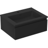 Mexen Orio armoire de salle de bain 60 cm avec lavabo Otis, 1 tiroir, noir mat - 91A10-06023-1-BF71-W18M71