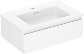 Mexen Orio meuble de salle de bain 70 cm avec lavabo Otis, 1 tiroir, blanc mat - 91A10-07023-1-BF01-W18M01