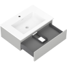 Mexen Orio armoire de salle de bain 70 cm avec lavabo Otis, 1 tiroir, gris mat/blanc mat - 91A10-07023-1-BF62-W18M01
