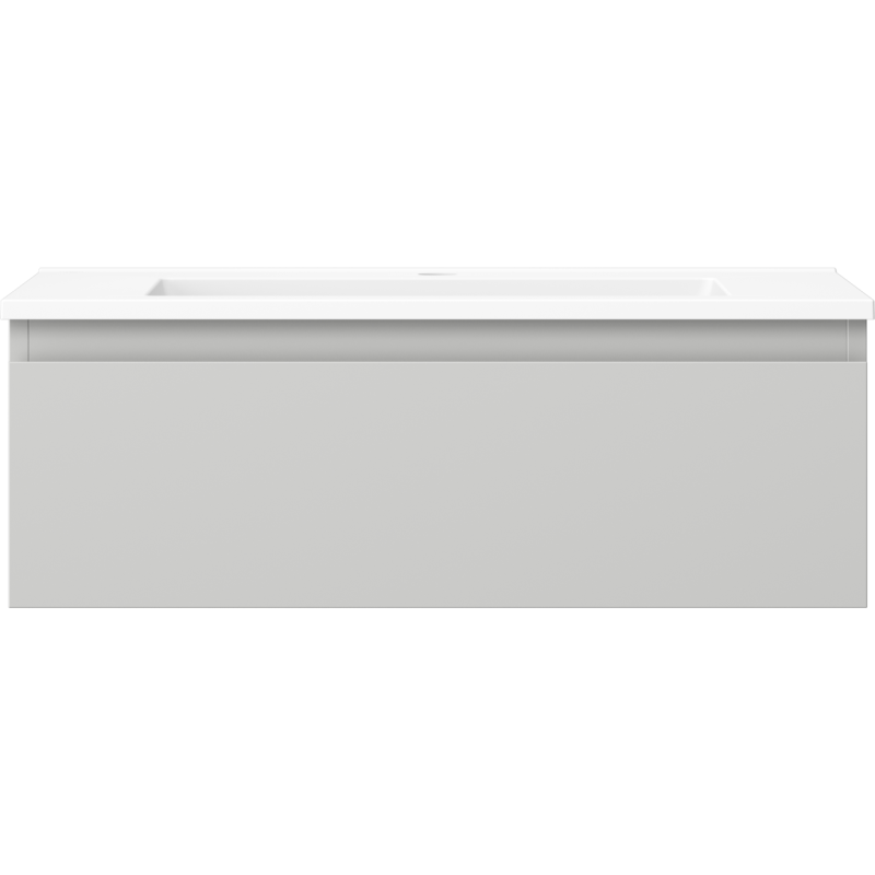 Mexen Orio meuble de salle de bains 70 cm avec lavabo Otis, 1 tiroir, gris mat/blanc mat - 91A10-07023-1-BF62-W18M01