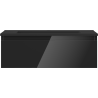 Mexen Orio armoire de salle de bain 70 cm avec lavabo Otis, 1 tiroir, brillant noir/mat noir - 91A10-07023-1-BF70-W18M71