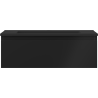 Mexen Orio armoire de salle de bain 70 cm avec lavabo Otis, 1 tiroir, noir mat - 91A10-07023-1-BF71-W18M71