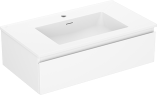 Mexen Orio armoire de salle de bain 80 cm avec lavabo Otis, 1 tiroir, blanc mat - 91A10-08023-1-BF01-W18M01