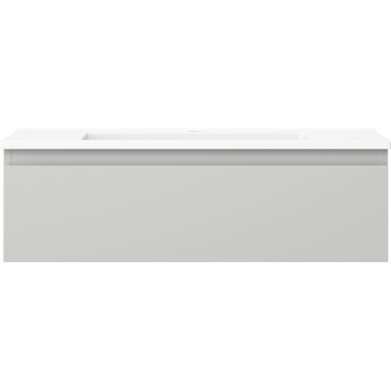 Mexen Orio meuble de salle de bain 80 cm avec lavabo Otis, 1 tiroir, gris mat/blanc mat - 91A10-08023-1-BF62-W18M01