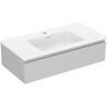Mexen Orio meuble de salle de bain 90 cm avec lavabo Otis, 1 tiroir, gris mat/blanc mat - 91A10-09023-1-BF62-W18M01