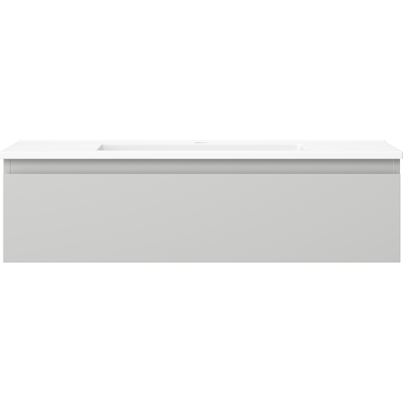 Mexen Orio meuble de salle de bain 90 cm avec lavabo Otis, 1 tiroir, gris mat/blanc mat - 91A10-09023-1-BF62-W18M01