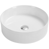 Mexen Grovo lavabo à poser rainuré 39 x 39 cm, blanc - 22303900