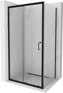 Mexen Apia cabine de douche coulissante 130 x 100 cm, transparente, noire - 840-130-100-70-00