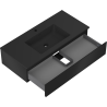 Mexen Orio meuble de salle de bain 100 cm avec lavabo Otis, 1 tiroir, noir mat - 91A10-10023-1-BF71-W18M71