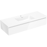 Mexen Orio meuble de salle de bains 120 cm avec lavabo Otis, 1 tiroir, blanc brillant - 91A10-12023-1-BF00-W18M00