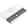Mexen Orio meuble de salle de bain 120 cm avec lavabo Otis, 1 tiroir, blanc brillant - 91A10-12023-1-BF00-W18M00