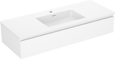 Mexen Orio meuble de salle de bain 120 cm avec lavabo Otis, 1 tiroir, blanc mat - 91A10-12023-1-BF01-W18M01