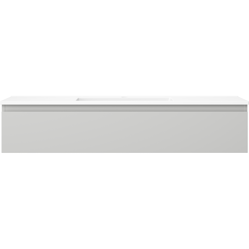 Mexen Orio meuble de salle de bain 120 cm avec lavabo Otis, 1 tiroir, gris mat/blanc mat - 91A10-12023-1-BF62-W18M01