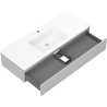 Mexen Orio meuble de salle de bain 120 cm avec lavabo Otis, 1 tiroir, gris mat/blanc mat - 91A10-12023-1-BF62-W18M01