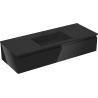 Mexen Orio meuble de salle de bain 120 cm avec lavabo Otis, 1 tiroir, noir brillant/noir mat - 91A10-12023-1-BF70-W18M71