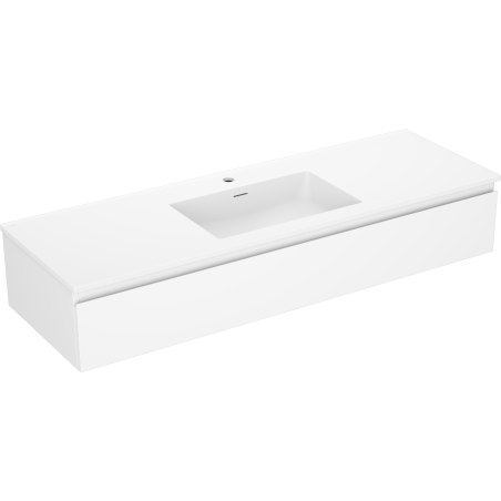 Mexen Orio meuble de salle de bains 140 cm avec lavabo Otis, 1 tiroir, blanc mat - 91A10-14023-1-BF01-W18M01