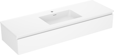 Mexen Orio meuble de salle de bains 140 cm avec lavabo Otis, 1 tiroir, blanc mat - 91A10-14023-1-BF01-W18M01