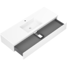 Mexen Orio meuble de salle de bains 140 cm avec lavabo Otis, 1 tiroir, blanc mat - 91A10-14023-1-BF01-W18M01