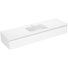 Mexen Orio meuble de salle de bain 160 cm avec lavabo Otis, 1 tiroir, blanc mat - 91A10-16023-1-BF01-W18M01