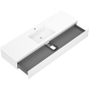 Mexen Orio meuble de salle de bain 160 cm avec lavabo Otis, 1 tiroir, blanc mat - 91A10-16023-1-BF01-W18M01