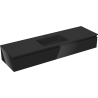 Mexen Orio meuble de salle de bain 160 cm avec lavabo Otis, 1 tiroir, noir brillant/noir mat - 91A10-16023-1-BF70-W18M71