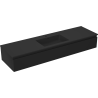 Mexen Orio meuble de salle de bain 160 cm avec lavabo Otis, 1 tiroir, noir mat - 91A10-16023-1-BF71-W18M71