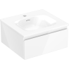 Mexen Orio armoire de salle de bain 50 cm avec lavabo Vela, 1 tiroir, blanc brillant - 91A10-05023-1-BF00-W23M00