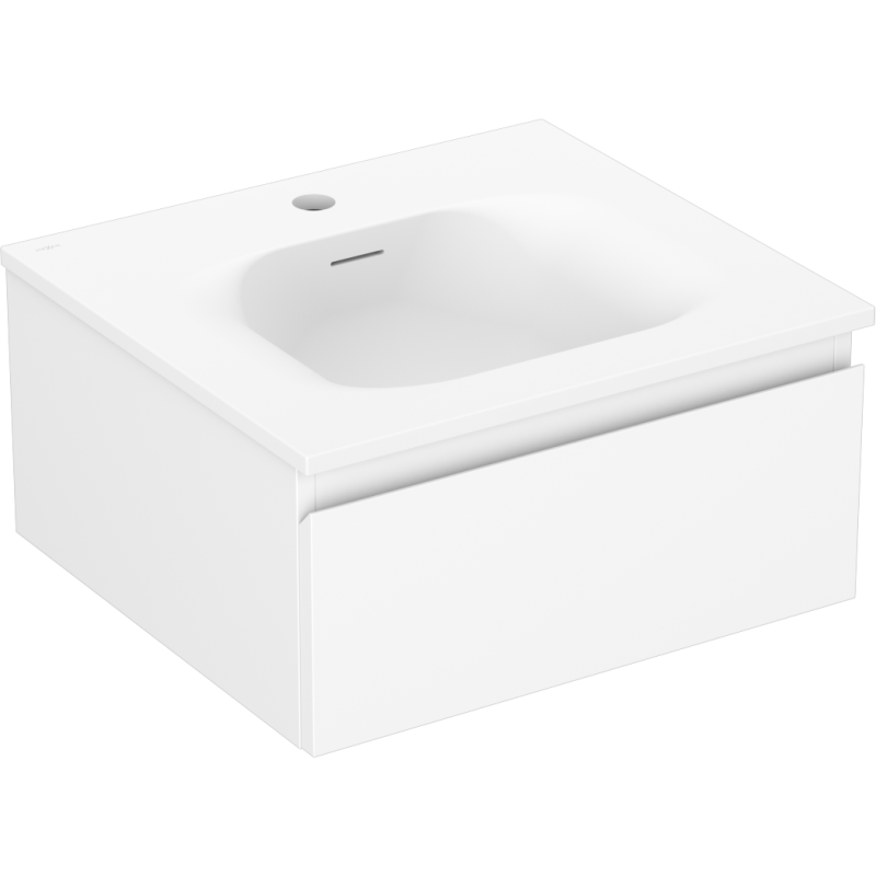 Mexen Orio meuble de salle de bain 50 cm avec lavabo Vela, 1 tiroir, blanc mat - 91A10-05023-1-BF01-W23M01