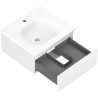 Mexen Orio meuble de salle de bain 50 cm avec lavabo Vela, 1 tiroir, blanc mat - 91A10-05023-1-BF01-W23M01