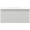 Mexen Orio meuble de salle de bain 50 cm avec lavabo Vela, 1 tiroir, gris mat/blanc mat - 91A10-05023-1-BF62-W23M01