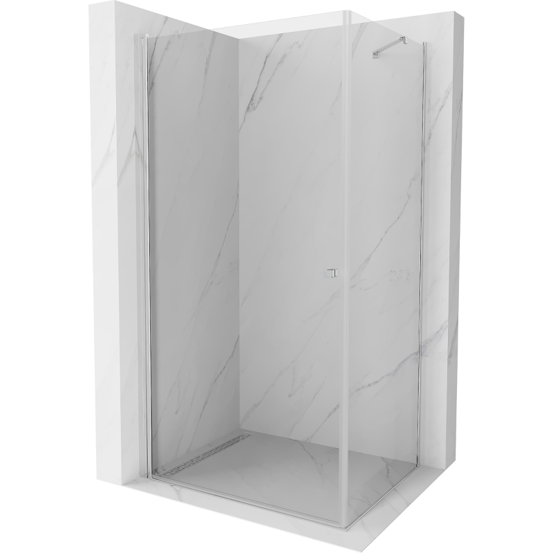 Mexen Pretoria cabine de douche battante 75 x 90 cm, transparent, chrome - 852-075-090-01-00