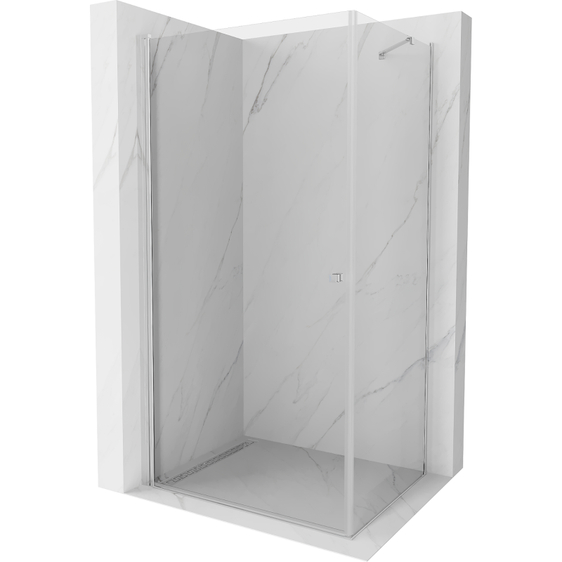 Mexen Pretoria cabine de douche pivotante 75 x 90 cm, transparent, chrome - 852-075-090-01-00
