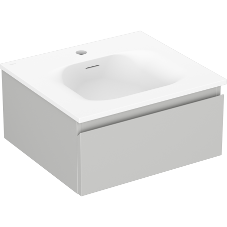 Mexen Orio armoire de salle de bain 50 cm avec lavabo Vela, 1 tiroir, gris mat/blanc mat - 91A10-05023-1-BF62-W23M01