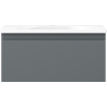 Mexen Orio armoire de salle de bain 50 cm avec lavabo Vela, 1 tiroir, graphite mat/blanc mat - 91A10-05023-1-BF66-W23M01