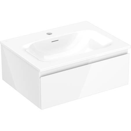 Mexen Orio meuble de salle de bain 60 cm avec lavabo Vela, 1 tiroir, brillant blanc - 91A10-06023-1-BF00-W23M00