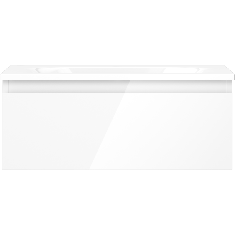 Mexen Orio meuble de salle de bain 60 cm avec lavabo Vela, 1 tiroir, brillant blanc - 91A10-06023-1-BF00-W23M00