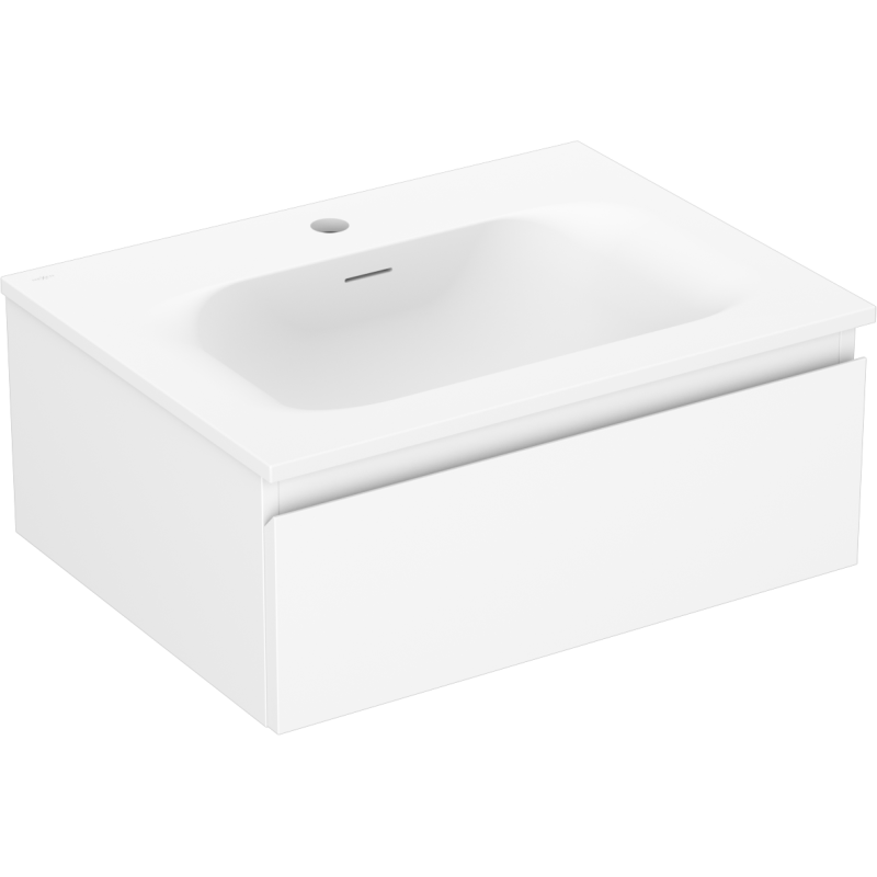 Mexen Orio meuble de salle de bain 60 cm avec lavabo Vela, 1 tiroir, blanc mat - 91A10-06023-1-BF01-W23M01