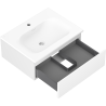 Mexen Orio meuble de salle de bain 60 cm avec lavabo Vela, 1 tiroir, blanc mat - 91A10-06023-1-BF01-W23M01