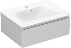 Mexen Orio armoire de salle de bains 60 cm avec lavabo Vela, 1 tiroir, gris mat/blanc mat - 91A10-06023-1-BF62-W23M01