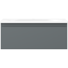 Mexen Orio armoire de salle de bains 60 cm avec lavabo Vela, 1 tiroir, graphite mat/blanc mat - 91A10-06023-1-BF66-W23M01