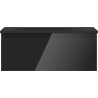 Mexen Orio armoire de salle de bains 60 cm avec lavabo Vela, 1 tiroir, noir brillant/noir mat - 91A10-06023-1-BF70-W23M71