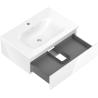 Mexen Orio meuble de salle de bain 70 cm avec lavabo Vela, 1 tiroir, blanc brillant - 91A10-07023-1-BF00-W23M00
